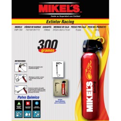 Extintor de Incendios No Recargable Rojo 300 g Mikels EMR-300