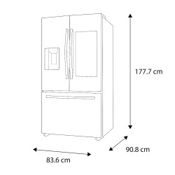 REFRIGERADOR FDR 27 PIES FAMILY HUB ACERO 1/1 150620