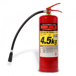 Extintor de Incendios Recargable Rojo 4.5 Kg Mikels EE-4.5