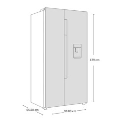 Refrigerador French Door 521 L (19 pies) Inoxidable Haier - HSM518HMNSS0