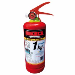 Extintor de Incendios Recargable Rojo 1 Kg Mikels EE-1