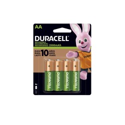 PILAS RECARGABLES AA 4 PZAS DURACELL 1/4 75573