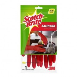 Par de guantes satinados...