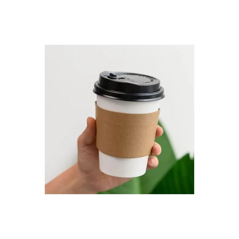 1000 FAJILLAS - MANGAS - PARA VASO DE BEBIDA CALIENTE 1/1 MV1000