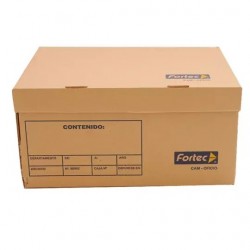 CAJA PARA ARCHIVO FORTEC TAMAÑO OFICIO DE CARTÓN  1/1  40088