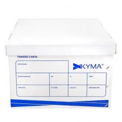 CAJA PARA ARCHIVO KYMA TAMANO CARTA DE PLASTICO 1/1  21844