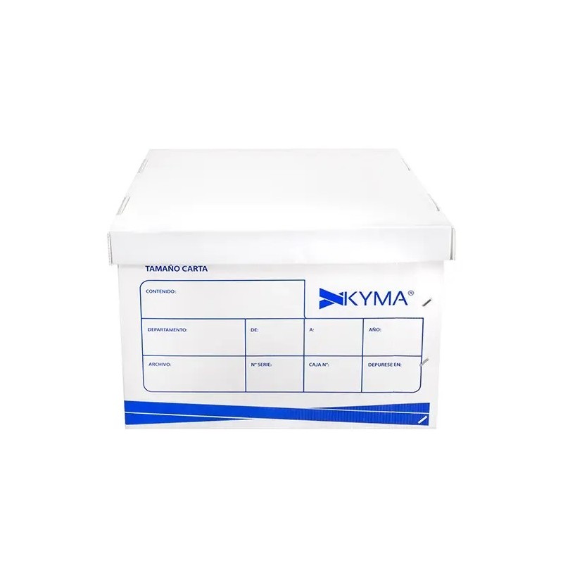 CAJA PARA ARCHIVO KYMA TAMANO CARTA DE PLASTICO 1/1  21844