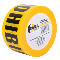 Cinta de Seguridad Amarilla de Plástico 7.5 cm x 305 mts Cabel