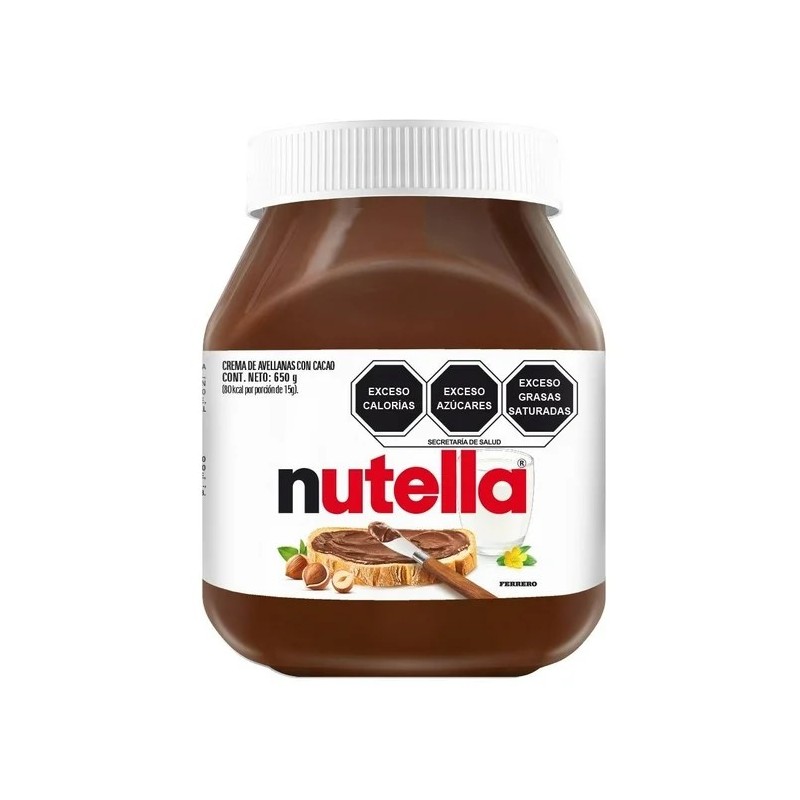 CREMA DE AVELLANAS NUTELLA CON CACAO 650 G  1/1  62342