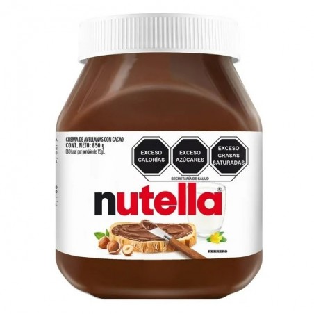 CREMA DE AVELLANAS NUTELLA CON CACAO 650 G  1/1  62342