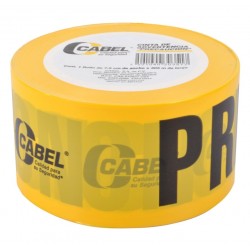 Cinta de Seguridad Amarilla de Plástico 7.5 cm x 305 mts Cabel