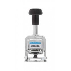 FOLIADOR BARRILITO DE 6 DIGITOS METAL Y PLASTICO 1/1  21855