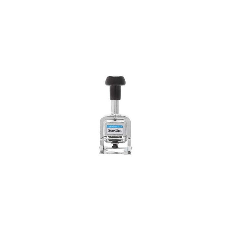 FOLIADOR BARRILITO DE 6 DIGITOS METAL Y PLASTICO 1/1  21855