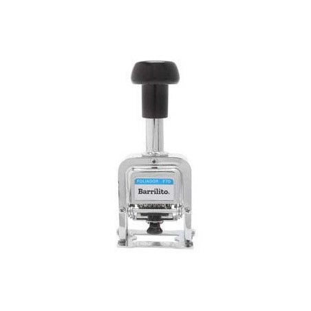 FOLIADOR BARRILITO DE 6 DIGITOS METAL Y PLASTICO 1/1  21855