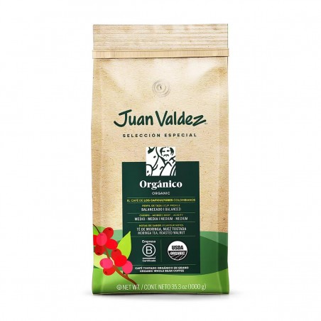 JUAN VALDEZ CAFÉ TOSTADO ORGÁNICO EN GRANO 1 KG   1/1 556728