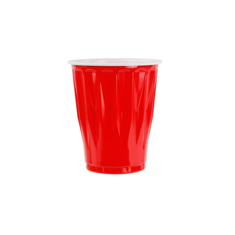 KIRKLAND SIGNATURE VASOS ROJOS DE PLASTICO EXTRA RESISTENTES 240/532 ML 19447