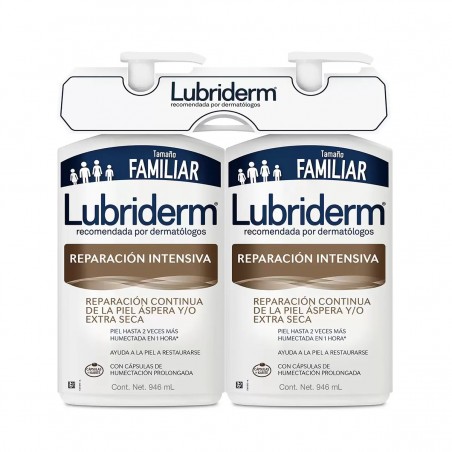 LUBRIDERM REPARACIÓN INTENSIVA CREMA CORPORAL 2 PZAS DE 946 ML 1/2  10242