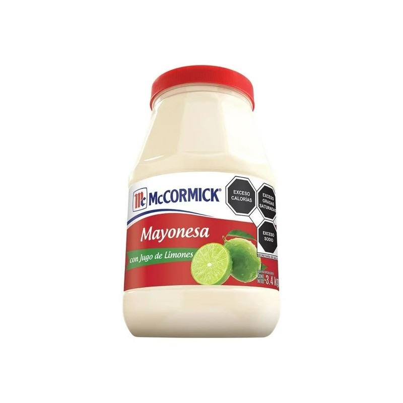 MAYONESA MCCORMICK CON JUGO DE LIMONES 3.4 KG  1/1 19528