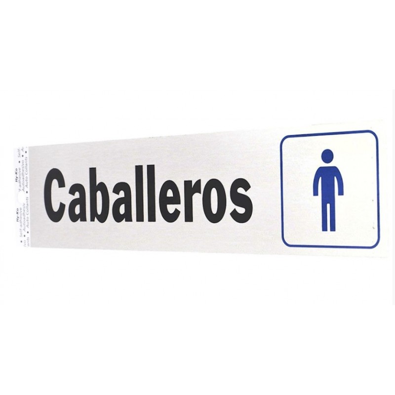 Letrero De Aluminio De Senalizacion De Pared Caballeros 5 X 20 Cm Hy Ko 11 154024 