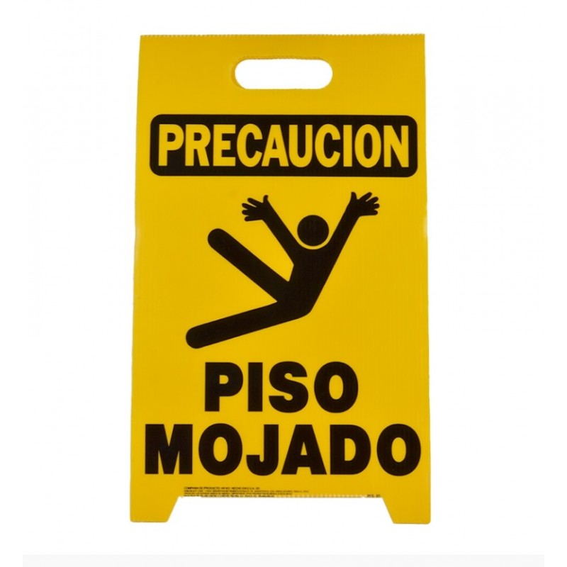 Letrero De Policarbonato De Senalizacion De Piso Mojado 30 X 51 Cm Hy Ko 11 154019 