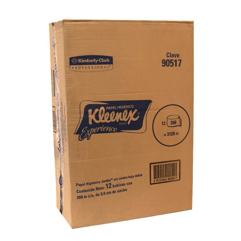 PAPEL HIGIENICO KLEENEX JUMBO JR 12/260 90517