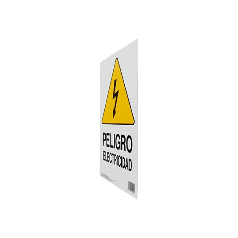 Letrero Plástico de Señalización de Pared Peligro Electricidad 35 x 22 cm Hy-ko