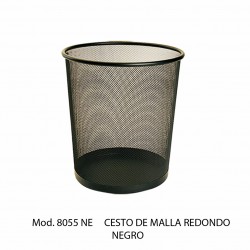 BOTE DE BASURA SABLON MALLA REDONDO 1/12.5L 8055 NE