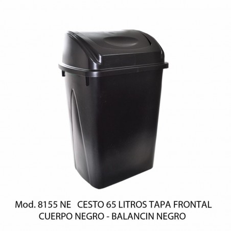 BOTE DE BASURA SABLON  CON BALANCIN 1/65L 08155 NE