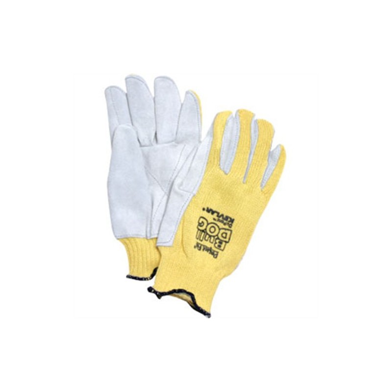 Guantes Junk Yard Dog Resistentes a Cortes de Kevlar/Cuero Honeywell KV20A-100-50