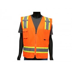 Chaleco de Alta Visibilidad West Chester de Polyester Solido Naranja 47216