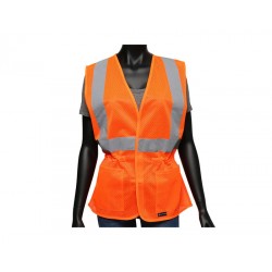 Chaleco Femenino de Alta Visibilidad West Chester de Polyester Malla Naranja 47208