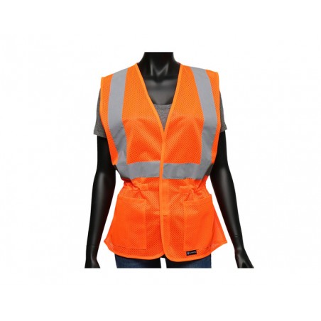 Chaleco Femenino de Alta Visibilidad West Chester de Polyester Malla Naranja 47208