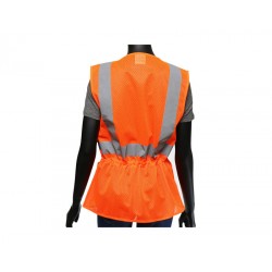 Chaleco Femenino de Alta Visibilidad West Chester de Polyester Malla Naranja 47208