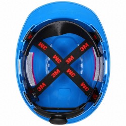 Casco de Polietileno 3M Suspension 4 Puntos Azul H-703V-UV