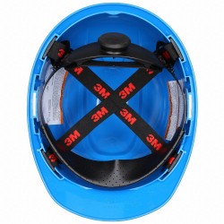 Casco de Polietileno 3M Suspension 4 Puntos Azul H-703R