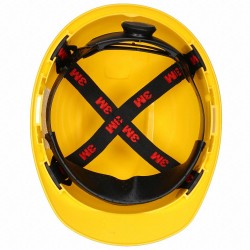 Casco de Polietileno 3M Suspension 4 Puntos Amarillo H-702V-UV