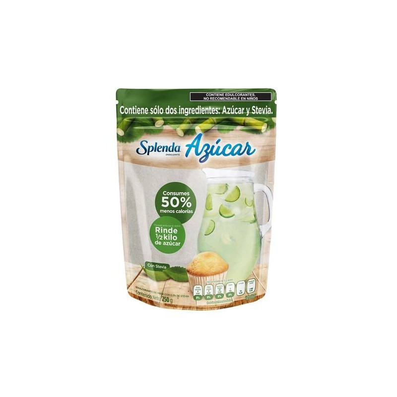 ENDULZANTE SPLENDA AZUCAR CON STEVIA 250 G