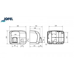 SECADOR DE MANOS CON PULSADOR JOFEL 1/1 AA93126