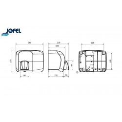 SECADOR DE MANOS OPTICO CON SENSOR JOFEL 1/1 AA94126