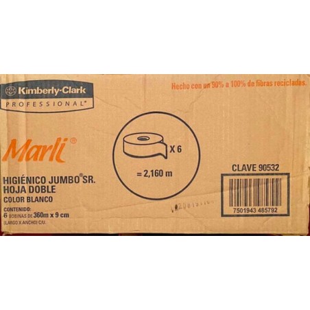 PAPEL HIGIENICO MARLI MISTER 6/360 90532