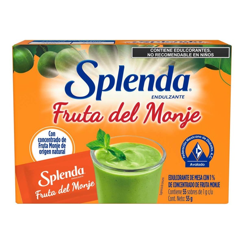 SPLENDA FRUTO DEL MONJE ENDULZANTE 55 SOBRES 1/55