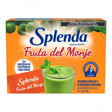 SPLENDA FRUTO DEL MONJE ENDULZANTE 55 SOBRES 1/55