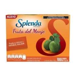 SPLENDA FRUTO DEL MONJE ENDULZANTE 100 SOBRES 1/100