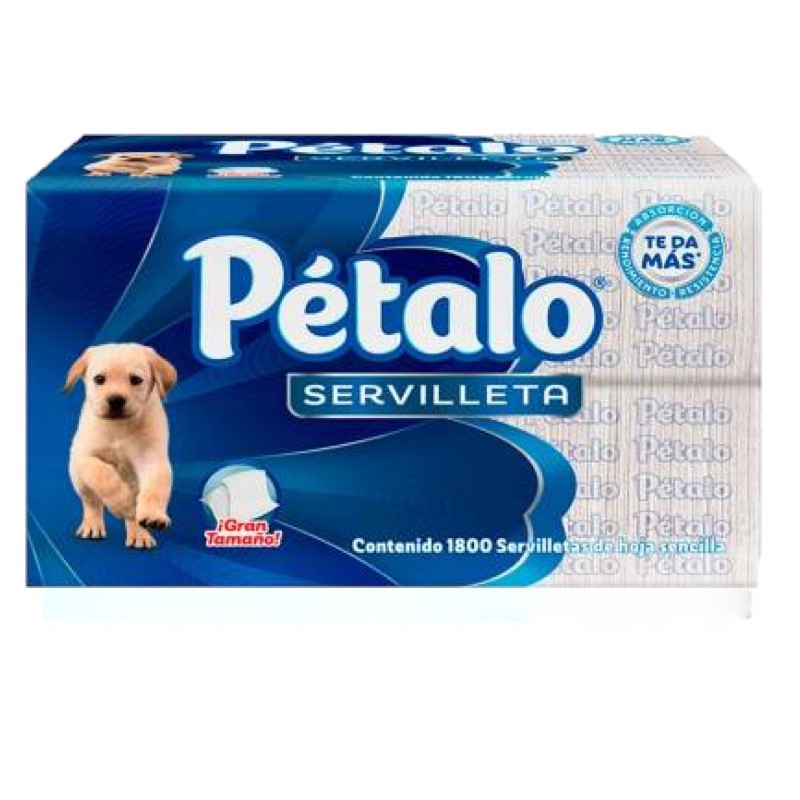 SERVILLETAS PETALO HOJA SENCILLA 4 PAQUETES CON 450 PIEZAS 4/450 4420