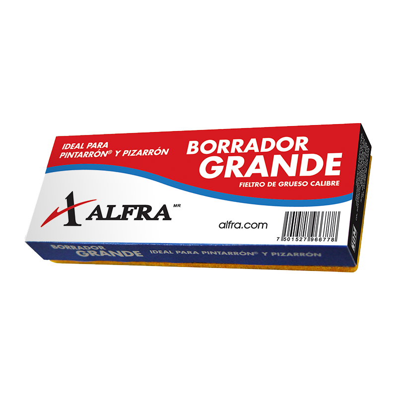 Borrador Grande de Madera para Pizarrón Alfra 6677