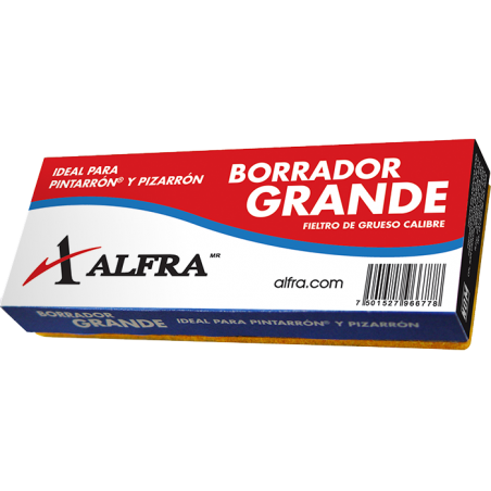 Borrador Grande de Madera para Pizarrón Alfra 6677