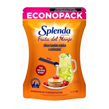 SPLENDA FRUTO DEL MONJE ENDULZANTE EN POLVO 300 GMS 1/1