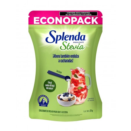 SPLENDA STEVIA ENDULZANTE EN POLVO 275 GMS 1/1