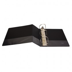 Carpeta Panóramica Oxford 4" Arillo en D Negra