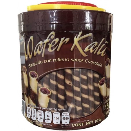 GALLETA BARQUILLO DE CHOCOLATE WAFER ROLLS 975 G 1/1